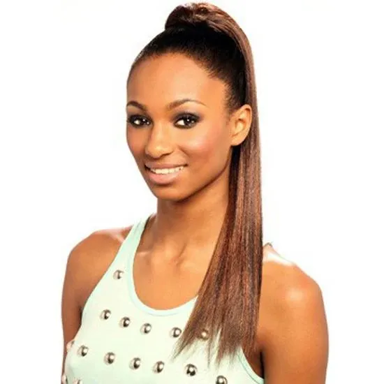 Cherish Synthetic Drawstring Yaki Straight Ponytail 18 / 8