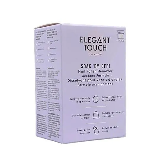 Elegant Touch Soak Em Off Nail Polish Remover 0.5g x 100