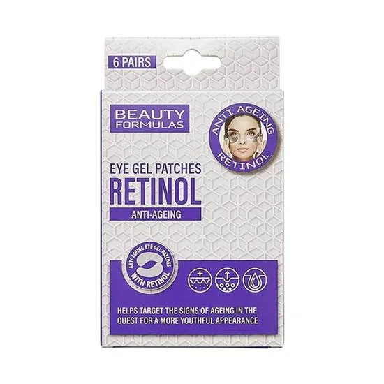 Beauty Formulas Retinol Anti Ageing Eye Gel Patches 6 Pairs