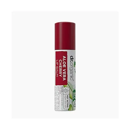 Dr. Organic Plus Aloe Vera Cherry Lip Balm 5.7ml