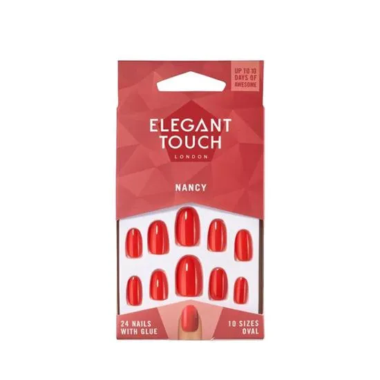 Elegant Touch Nancy Nail With Glue 24 Nails
