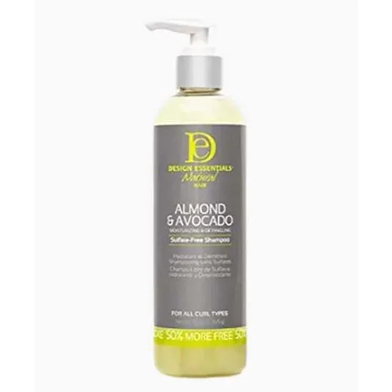 Design Essentials Natural Almond & Avocado Moisturising & Detangling Sulphate Free Shampoo 365g