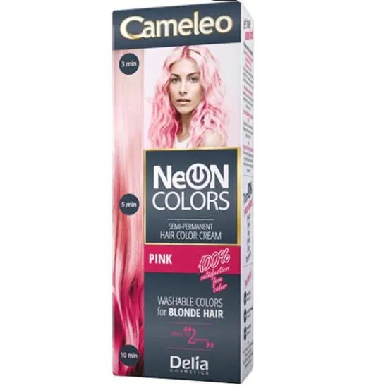 Delia Cosmetics Neon Colours Semi Permanent Hair Colour Cream Blue