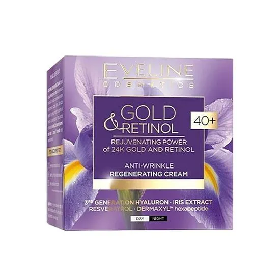 Eveline Gold Retinol Anti Wrinkle Regenerating Cream 40+ 50ml