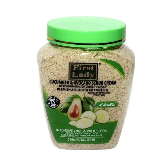 First Lady Cucumber & Avocado Scrub Cream 540ml