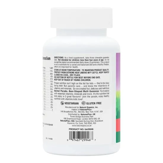 Nature's Plus Animal Parade Multivitamin Gummies 90 Gummies