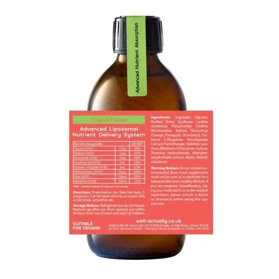 Well Actually Liposomal Vitamin B-Complex 250ml