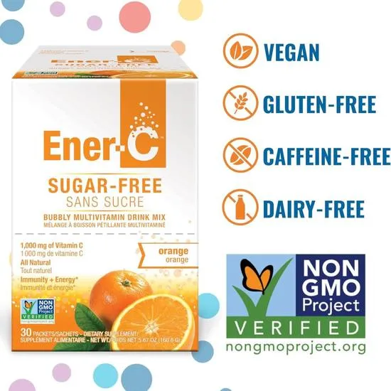 Ener-Life Ener-C Sugar Free Multivitamin Drink Orange Sachets 30 Sachets