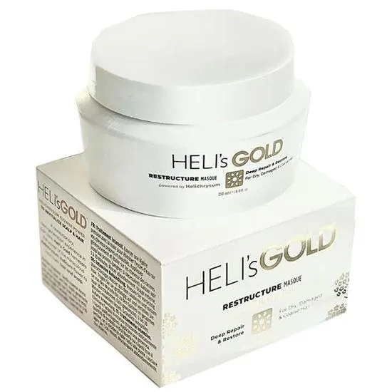 Heli's Gold Restructure Masque With Helichrysum 250ml