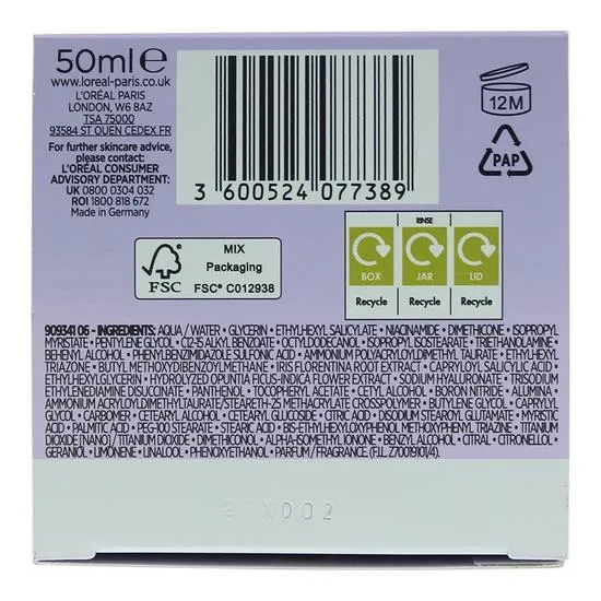 L'Oreal Paris Hyaluron Expert Replumping Moisturising SPF 20 Day Cream 50ml