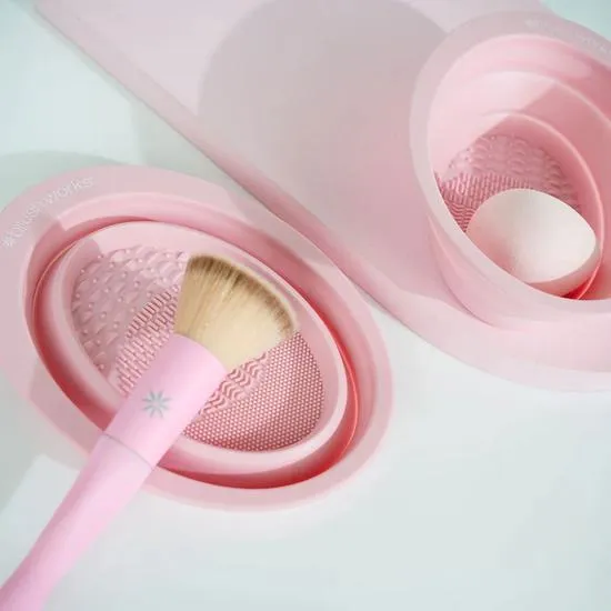 Brushworks Silicone Makeup Brush Cleaning Bowl