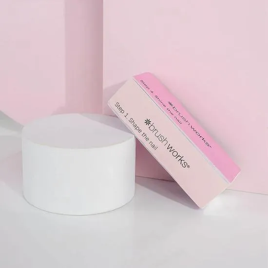 Brushworks Pastel Nail Buffing Blocks 2 Pack
