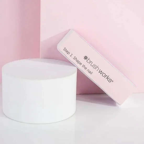Brushworks Pastel Nail Buffing Blocks 2 Pack