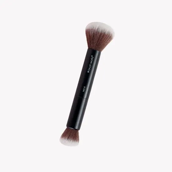 Brushworks No. 6 Double Ended Powder & Buff Brush