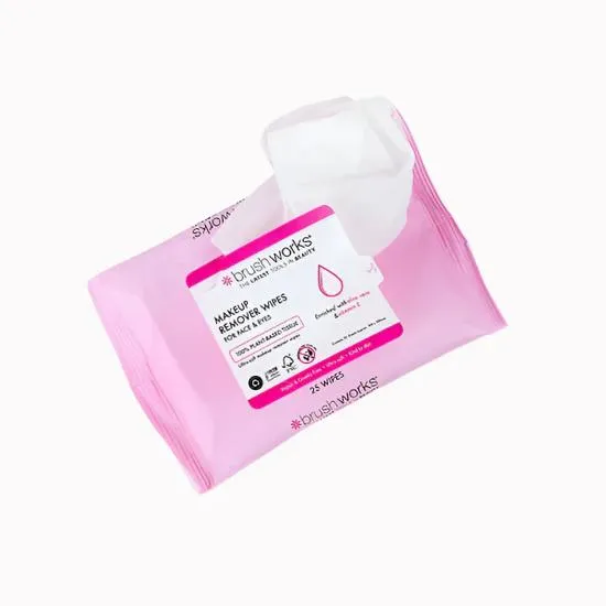 Brushworks Makeup Remover Wipes 25 Sheets