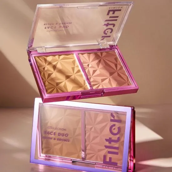Collection Filter Finish Face Duo Palette Blush & Bronze Blush & Bronze