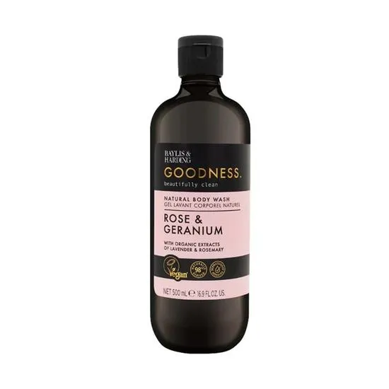 Baylis & Harding Goodness Rose & Geranium Natural Body Wash 1000ml