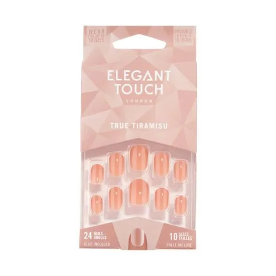 Elegant Touch True Tiramisu Nail With Glue 24 Nails