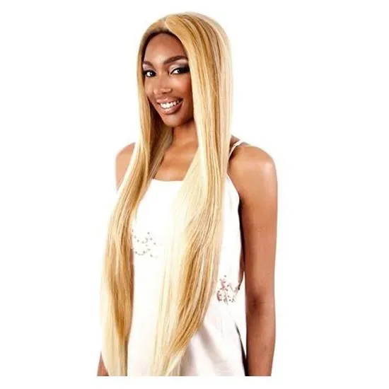 Motown Tress Lets Lace Synthetic Wig L Super DX1B/RED (Ombre)