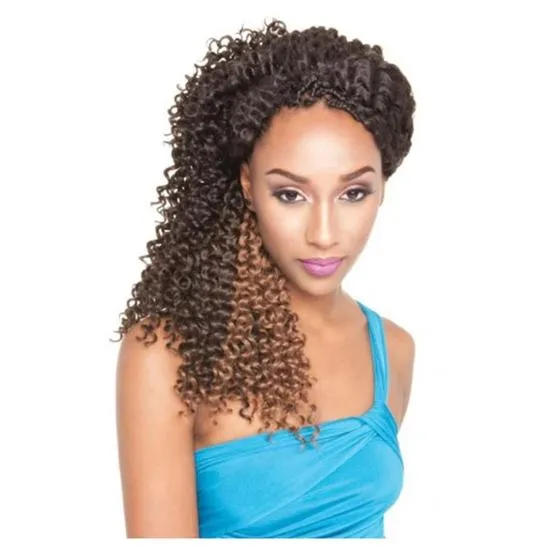 Mane Concept Hair Caribbean Synthetic Cuban Ripple Braid CB 8 P1B/BG