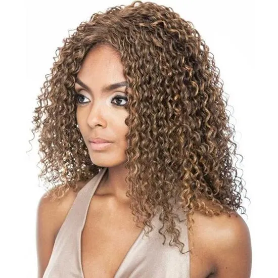 Mane Concept Hair Brown Sugar Soft Swiss Lace Front Human Hair BS 225 Stylemix Wig SR1B/DENIMBLUE