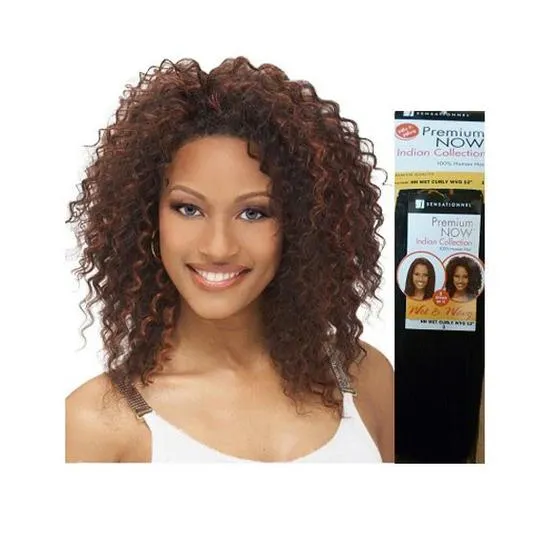 Sensationnel Premium Now Human Hair Indian Wet Curly Wvg 12 / 27