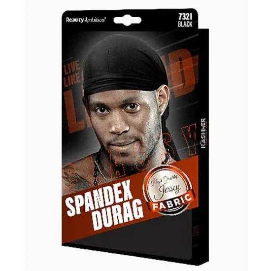 Kashmir Beauty Ambition Classy Spandex Durag 7321 Black