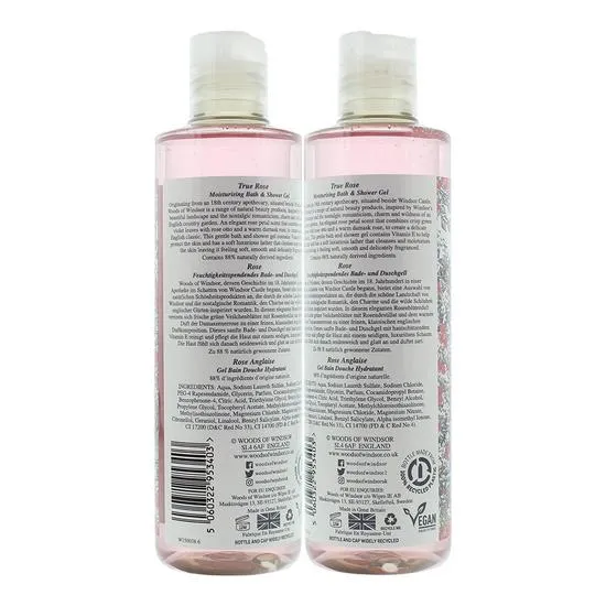 Woods of Windsor True Rose Moisturising Bath & Shower Gel 250ml