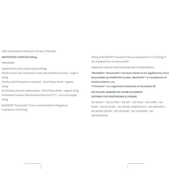 Terranova NextGen ResveraSol Resveratrol Complex Capsules 50 Capsules