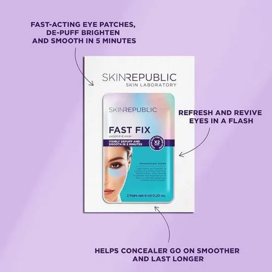 Skin Republic Fast Fix Under Eye Mask 2 Pairs