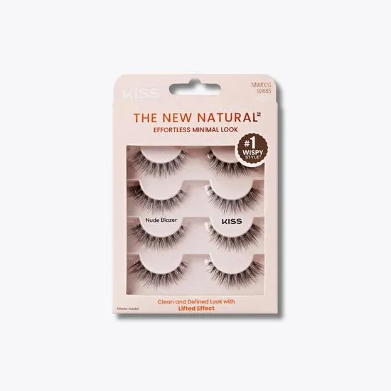 Kiss The New Natural Multipack Strip Eyelashes 02 Nude Blazer