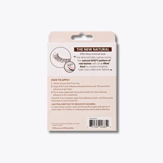 Kiss The New Natural Multipack Strip Eyelashes 02 Nude Blazer
