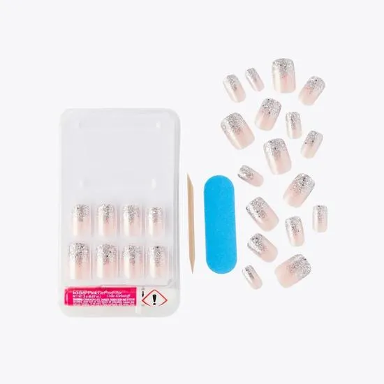 Kiss Gel Fantasy Read-To-Wear Nails Ribbons