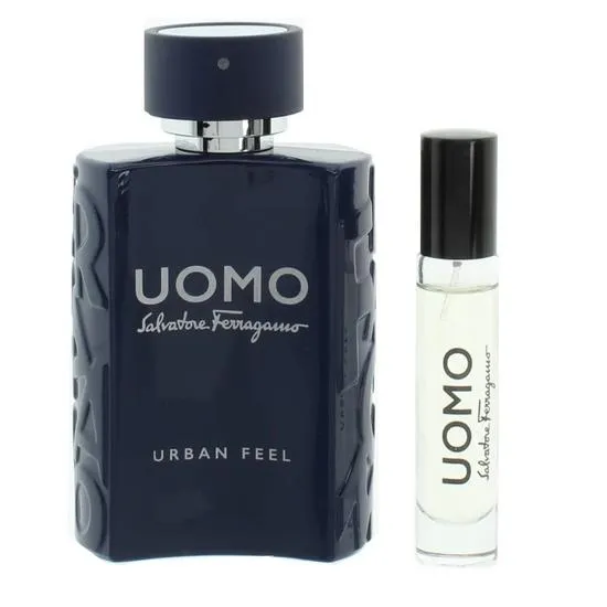 Salvatore Ferragamo Uomo Urban Feel 100ml & 10ml Eau De Toilette Travel Set