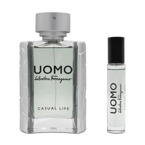 Salvatore Ferragamo Uomo Casual Life Eau De Toilette Gift Set 100ml
