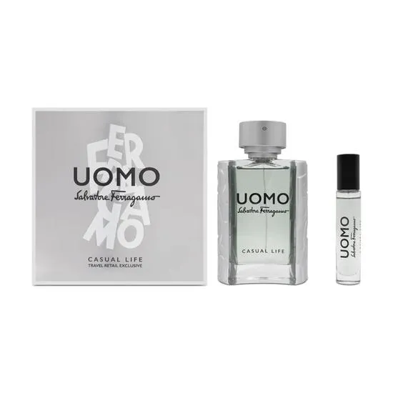 Salvatore Ferragamo Uomo Casual Life Eau De Toilette Gift Set 100ml