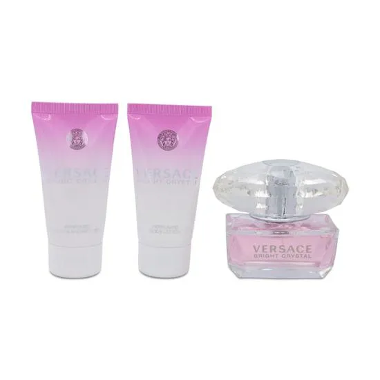 Versace Bright Crystal Eau De Toilette Perfume Gift Set 50ml