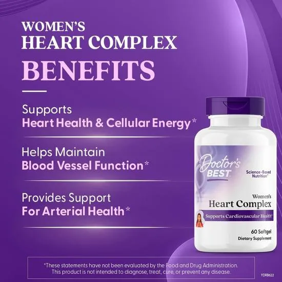 Doctor's Best Women's Heart Complex 60 Softgels