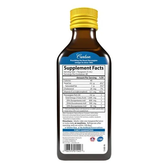 Carlson Labs The Very Finest Fish Oil Mixed Berry Liquid 500ml