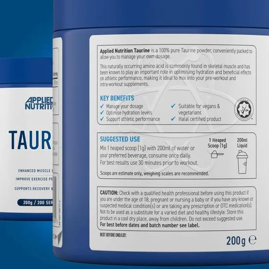 Applied Nutrition Taurine 1000mg Powder 200g