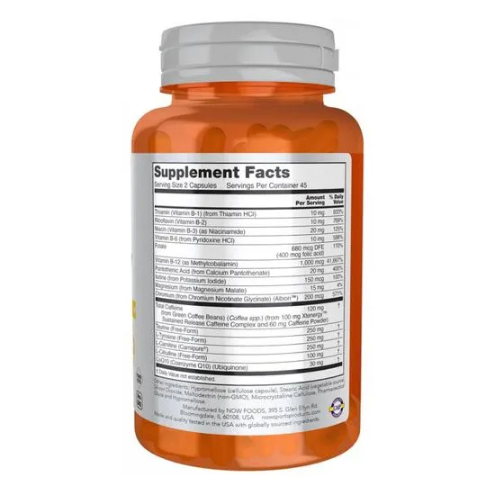 NOW Foods Sustained Energy Capsules 90 Capsules