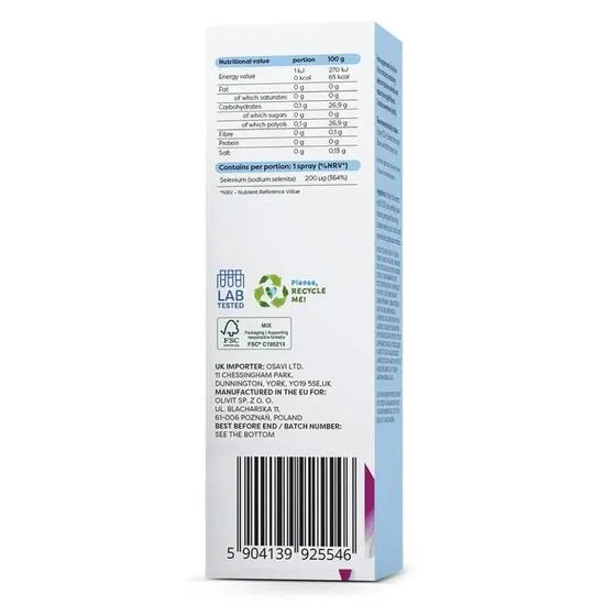 Osavi Selenium Oral Spray 200mcg 25ml