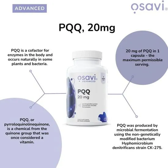 Osavi PQQ 20mg Capsules 30 Capsules