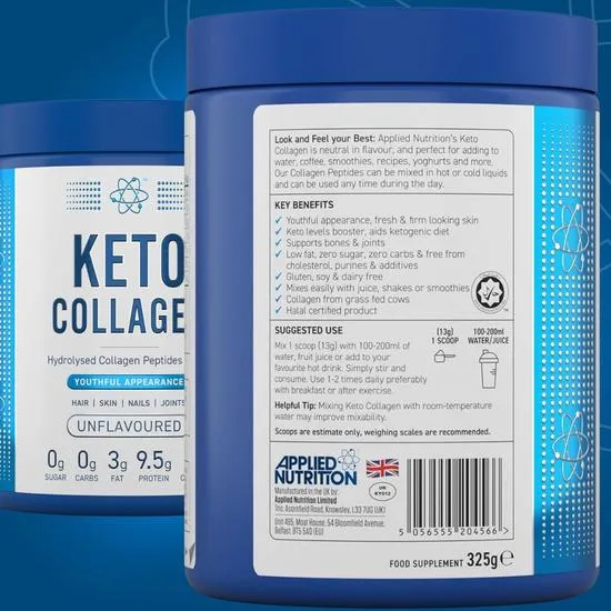 Applied Nutrition Keto Collagen Unflavoured Powder 325g