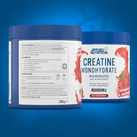 Applied Nutrition Creatine Monohydrate Strawberry & Raspberry Powder 250g