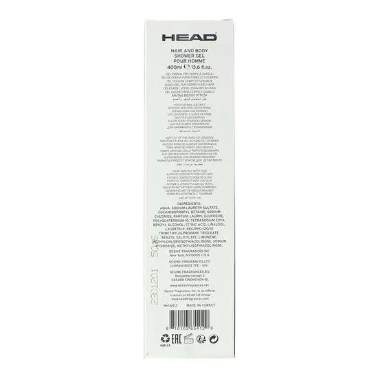 Head Motion Hair & Body Shower Gel 400ml