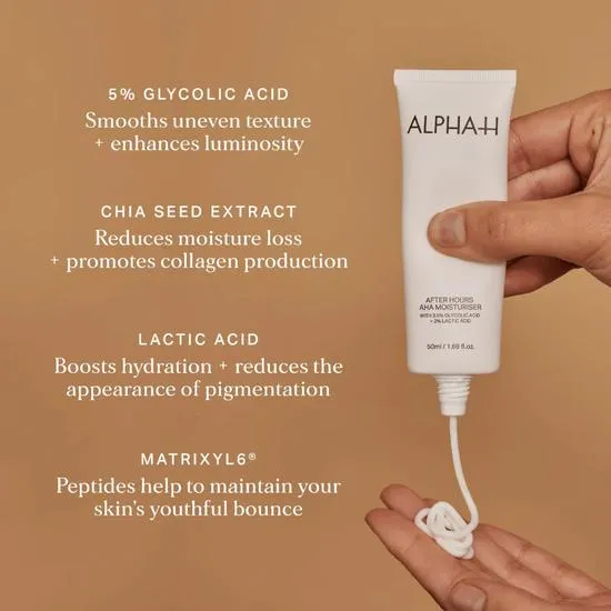 Alpha-H After Hours AHA Moisturiser 50ml