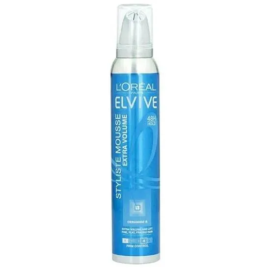L'Oreal Elvive Styliste Extra Volume Styling Mousse 200ml / 4 Firm Control