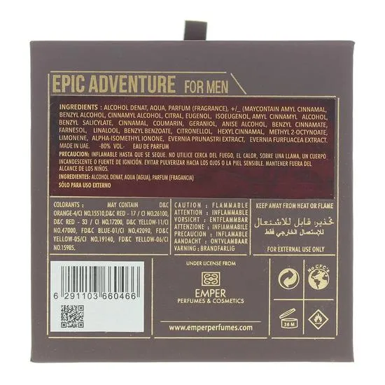 Emper Epic Adventure Eau De Toilette 100ml