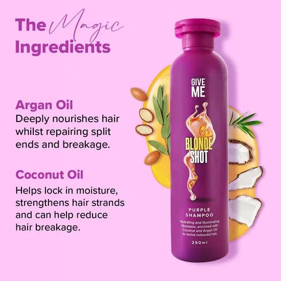 Give Me Blonde Shot Blonde Enhancing Toning Purple Shampoo
